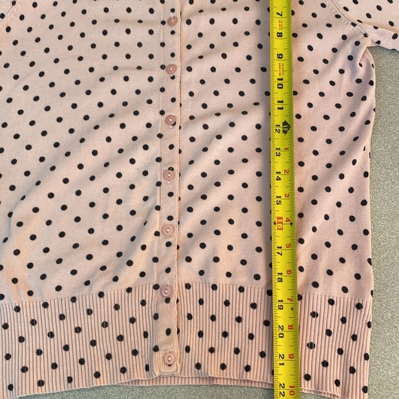 Worthington - silk blend polka dot cardigan. Size S - Picture 8 of 10